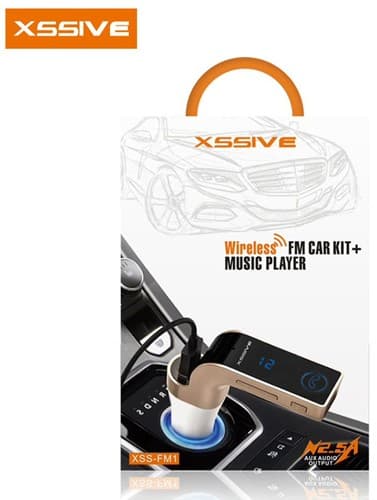 Xssive draadloze carkit-muziekspeler XSS-FM1