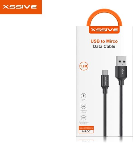 xssive Braided USB Micro Cable 1.2m
