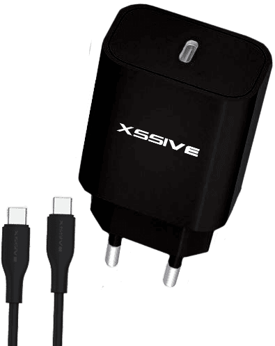 Xssive PD 20W snellader+C-C-kabel XSS-AC65NB