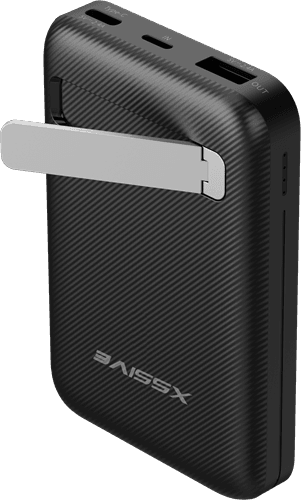 Xssive Magnetische Draadloze Powerbank met Standaard 5000mAh XS-PB28 - Zwart
