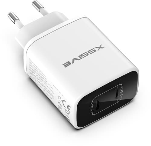 Xssive GaN 67W PDW Snellader 2-C XSS-AC72CCW - Wit