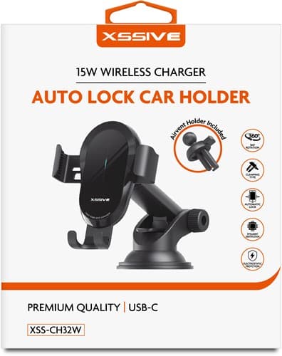 Xssive Draadloze Auto-Lock Autohouder Type-C XSS-CH32W