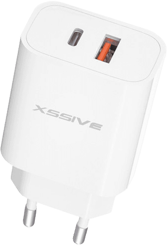 Xssive PD 20W/QC18W dubbele poort wandlader XSS-AC64NB