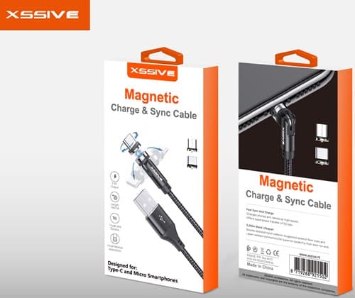 Xssive magnetische USB-kabel voor Type-C en Micro XSS-MCS01