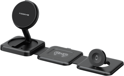 Xssive opvouwbare draadloze oplader 3in1 magnetische inductie voor USB-C XSS-STAND8