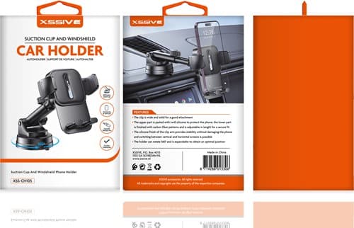 Xssive autohouder met zuignap en windscherm XSS-CH105