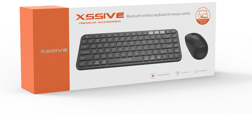 Xssive Bluetooth draadloos toetsenbord en muiscombinatie QWERTY - XSS-KMSET3