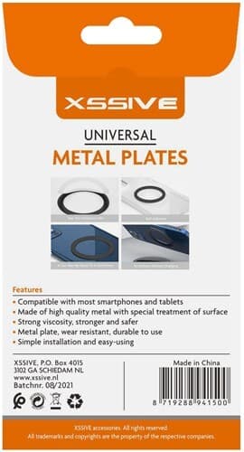 5-pack Xssive universele metalen plaathouder XSS-MT2