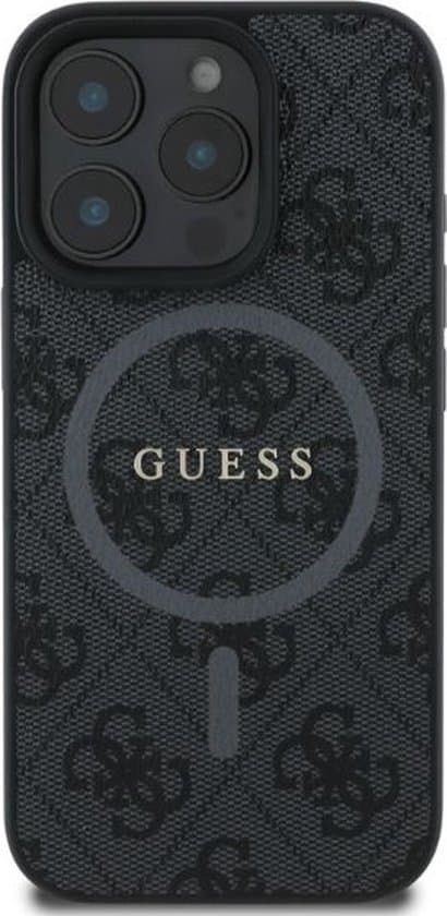 Guess iPhone 16 Pro Max Case | 4G Ring Classic Logo + MagSafe