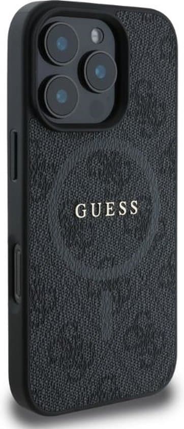 Guess iPhone 16 Pro Max Case | 4G Ring Classic Logo + MagSafe