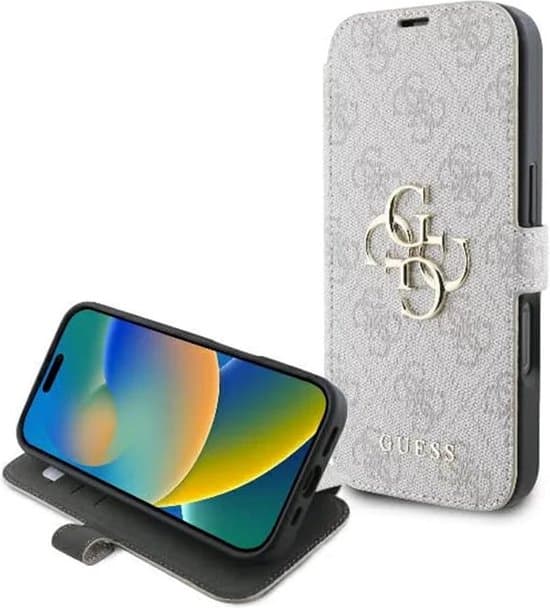 Guess iPhone 16 Pro Max Hoesje | 4G Metalen Logo