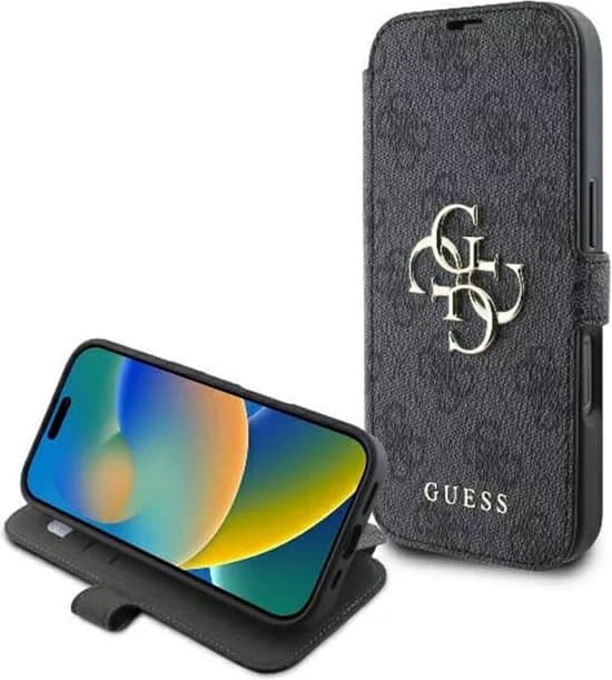 Guess iPhone 16 Pro Max Hoesje | 4G Metalen Logo