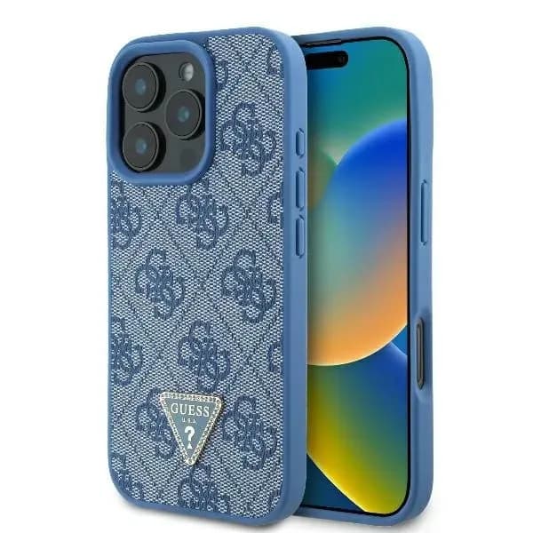 Guess iPhone 16 Pro Hoesje | PU Leer + Strass