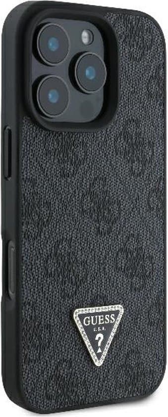 Guess iPhone 16 Pro Hoesje | PU Leer + Strass