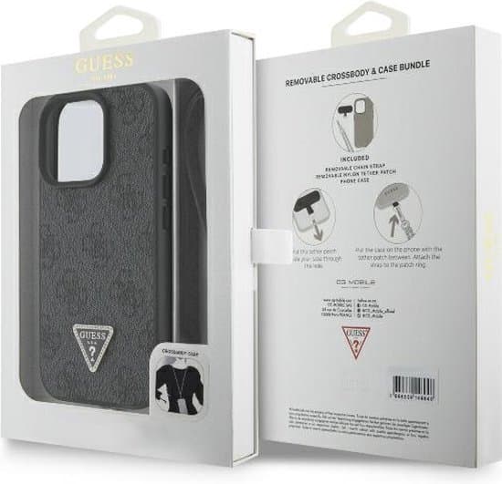 Guess iPhone 16 Pro Hoesje | PU Leer + Strass