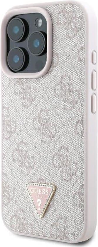Guess iPhone 16 Pro Hoesje | PU Leer + Strass