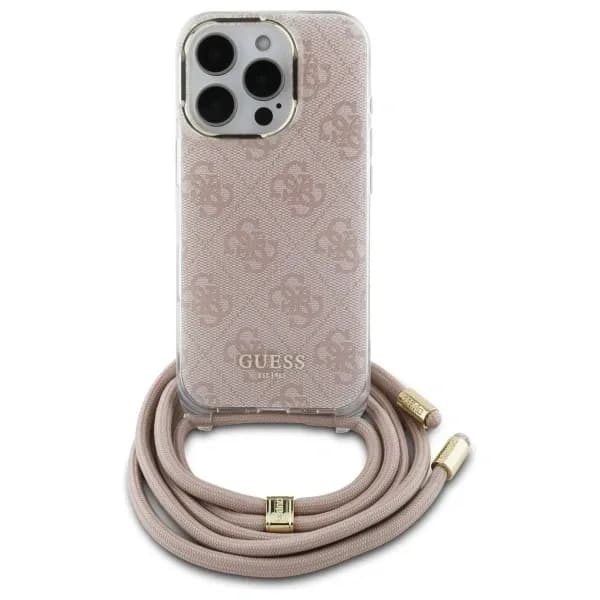 Guess iPhone 16 Pro Hoesje | Crossbody Snoer 4G Print