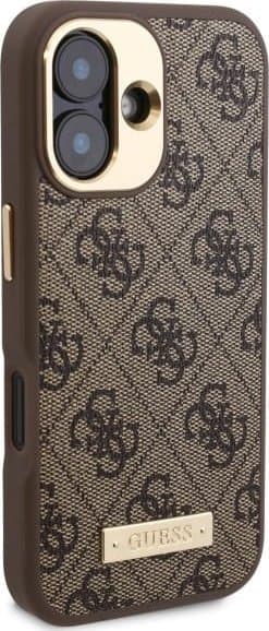 Guess iPhone 16 Plus Hardcase | 4G Logo Plaque & MagSafe Bescherming