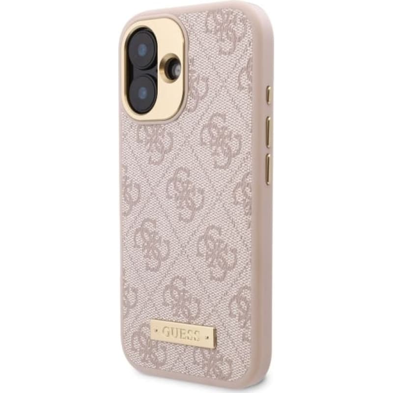 Guess iPhone 16 Plus Hardcase | 4G Logo Plaque & MagSafe Bescherming