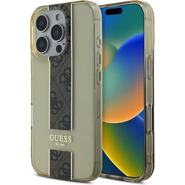 Guess iPhone 16 Pro Hoesje | IML 4G Streep