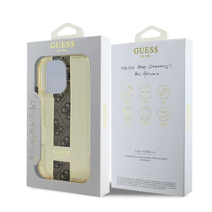 Guess iPhone 16 Pro Hoesje | IML 4G Streep