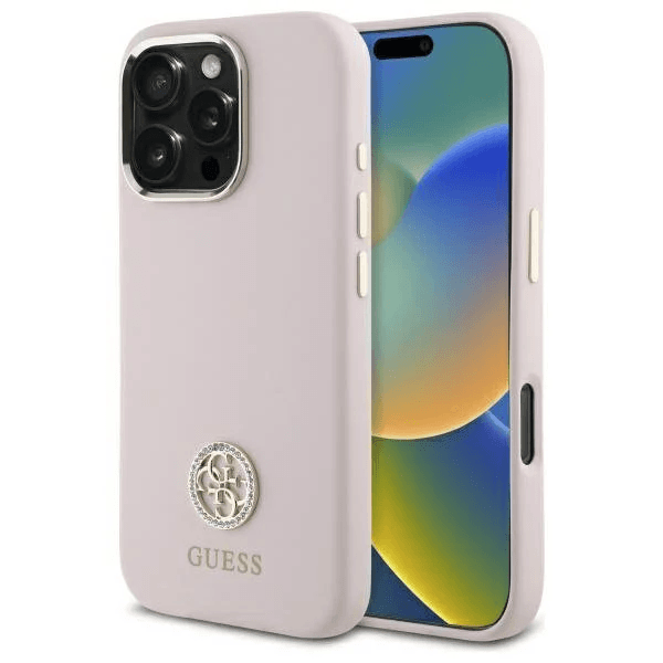 Guess Hardcase voor iPhone 16 Pro in Roze | Luxe Design & Optimale Bescherming