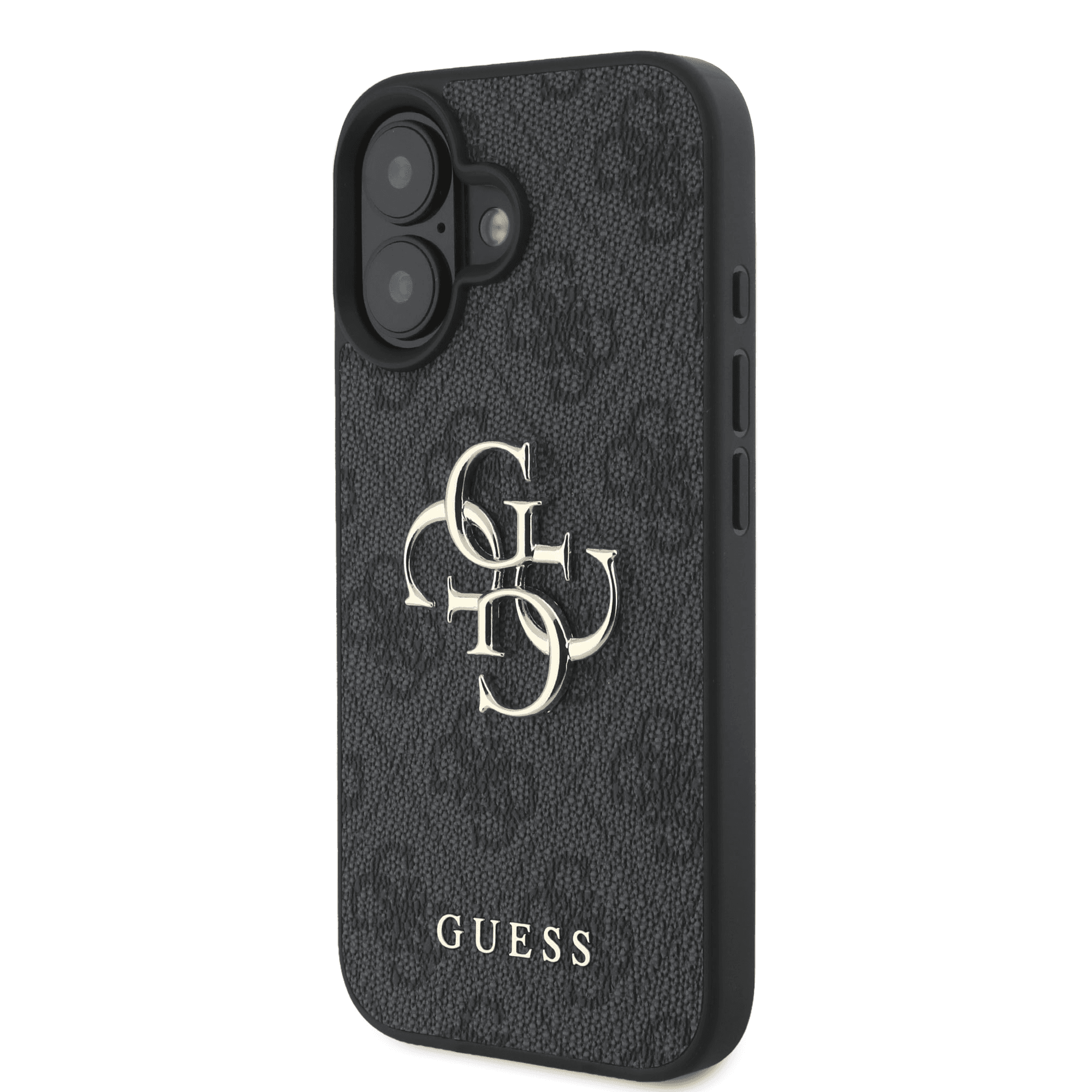 Guess iPhone 16 Hoesje | Hardcase 4G PU Groot Logo