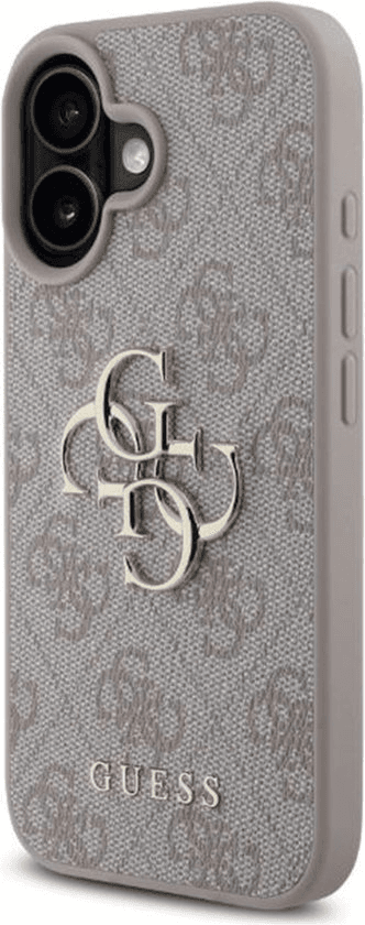 Guess iPhone 16 Hoesje | Hardcase 4G PU Groot Logo