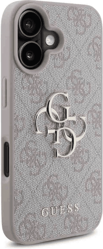 Guess iPhone 16 Hoesje | Hardcase 4G PU Groot Logo