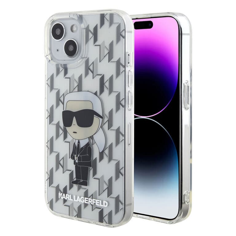 Karl Lagerfeld iPhone 15 Hardcase | Ikonik Monogram
