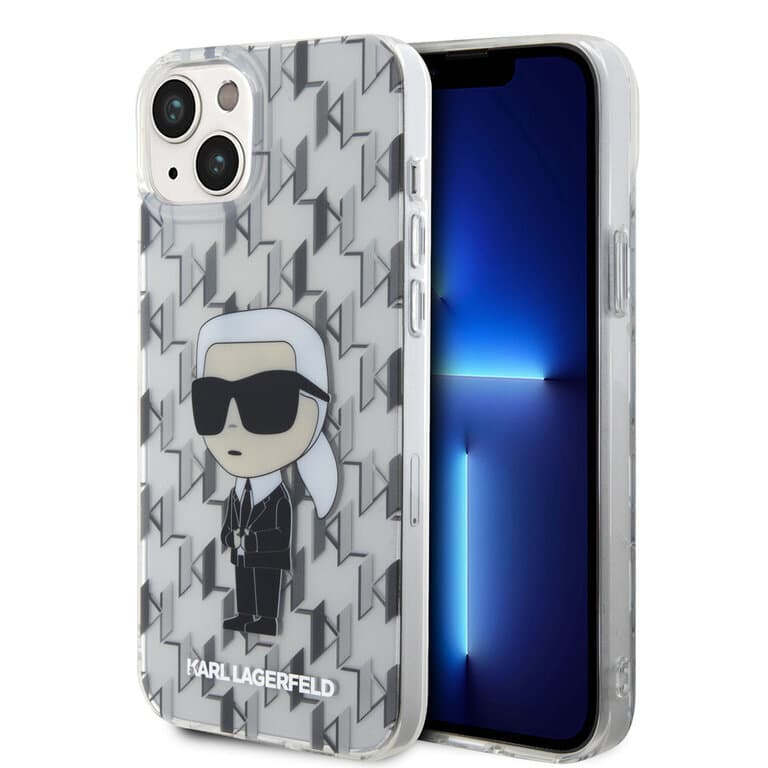 Karl Lagerfeld iPhone 15 Plus TPU Hardcase | Ikonik Monogram