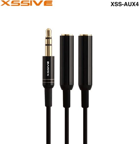 Xssive Aux 3,5 mm hoofdtelefoonsplitter XSS-AUX4
