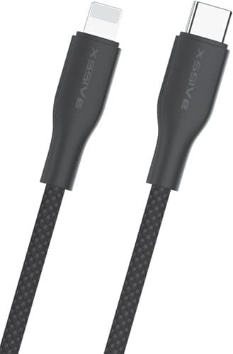 Xssive TPE Gevlochten Kabel 27W USB-C naar 8-Pin 30cm XSS-TPEBR30CL - Zwart