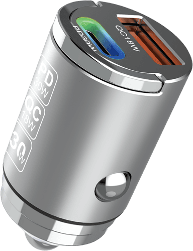 Xssive 30W PD+QC3.0 Snelle Autolader XSS-CC43 - Grijs