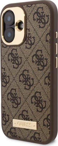 Guess iPhone 16 Plus Hardcase | 4G Logo Plaque & MagSafe Bescherming